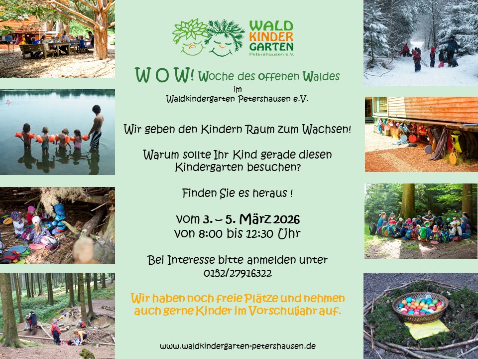 Woche des offenen Waldes März 2026